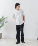 【BRKNHOME/ブロークンホーム】×【ZERO STAIN/ゼロステイン】【上品なチェーン刺繍ロゴ】コラボTシャツ 汗染み防止 ワンポイント オーバーサイズ