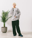 【UNDER WRAPS/アンダーラップス】裏起毛前後刺繍スウェットトレーナー zo