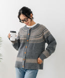 【C-FORTPOINT/フォートポイント】求心柄カーディガン