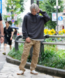 フェイク レイヤード  プルオーバー パーカー  フーディー ダンボール 裏シャギー  BLUE STANDARD ブルースタンダード