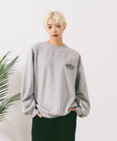 【UNDER WRAPS/アンダーラップス】裏起毛前後刺繍スウェットトレーナー zo