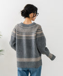 【C-FORTPOINT/フォートポイント】求心柄カーディガン