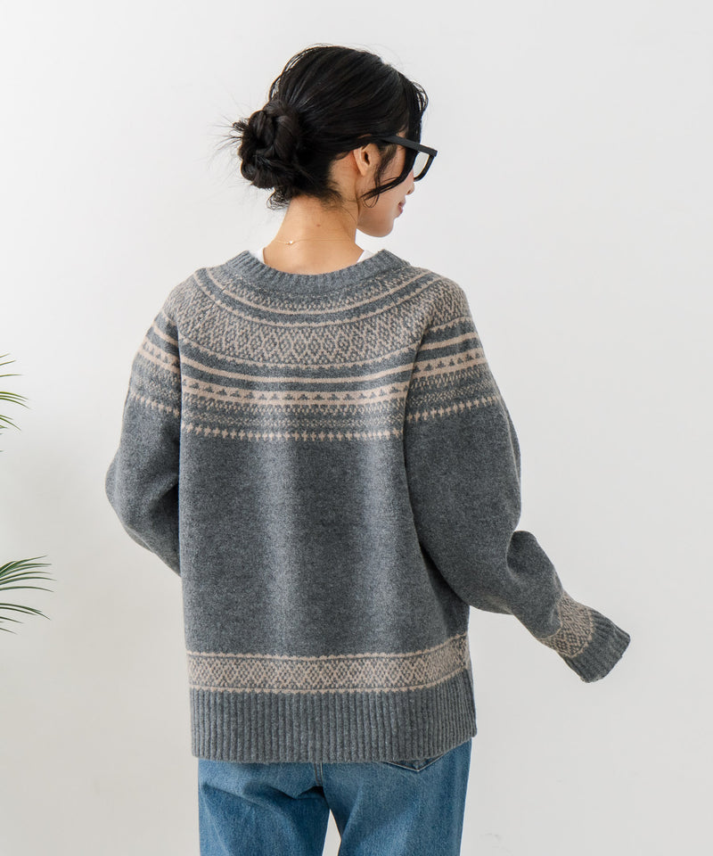 【C-FORTPOINT/フォートポイント】求心柄カーディガン