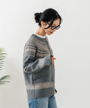 【C-FORTPOINT/フォートポイント】求心柄カーディガン