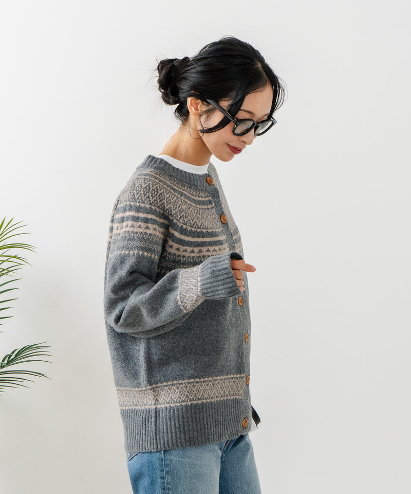 【C-FORTPOINT/フォートポイント】求心柄カーディガン