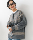 【C-FORTPOINT/フォートポイント】求心柄カーディガン