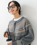 【C-FORTPOINT/フォートポイント】求心柄カーディガン