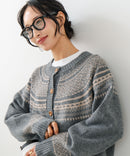 【C-FORTPOINT/フォートポイント】求心柄カーディガン