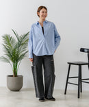 【U.S. POLO ASSN./ユーエスポロアッスン】ワンポイントロゴ刺繍 ブロードシャツ