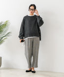 【C-FORT POINT/フォートポイント】カラーネップヤーン サイドボタンプルオーバー