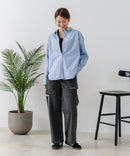 【U.S. POLO ASSN./ユーエスポロアッスン】ワンポイントロゴ刺繍 ブロードシャツ