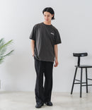 【BRKNHOME/ブロークンホーム】×【ZERO STAIN/ゼロステイン】【裾・袖ドローコードで変化】コラボTシャツ 汗染み防止 チェーン刺繍 オーバーサイズ