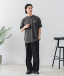 【BRKNHOME/ブロークンホーム】×【ZERO STAIN/ゼロステイン】【裾・袖ドローコードで変化】コラボTシャツ 汗染み防止 チェーン刺繍 オーバーサイズ