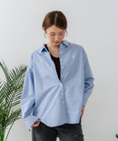 【U.S. POLO ASSN./ユーエスポロアッスン】ワンポイントロゴ刺繍 ブロードシャツ