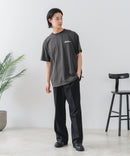 【BRKNHOME/ブロークンホーム】×【ZERO STAIN/ゼロステイン】【裾・袖ドローコードで変化】コラボTシャツ 汗染み防止 チェーン刺繍 オーバーサイズ