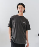 【BRKNHOME/ブロークンホーム】×【ZERO STAIN/ゼロステイン】【裾・袖ドローコードで変化】コラボTシャツ 汗染み防止 チェーン刺繍 オーバーサイズ