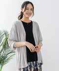【fort point/フォートポイント】 Vネックオーバーサイズカーディガン UVカット 接触冷感zo