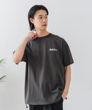 【BRKNHOME/ブロークンホーム】×【ZERO STAIN/ゼロステイン】【裾・袖ドローコードで変化】コラボTシャツ 汗染み防止 チェーン刺繍 オーバーサイズ