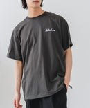 【BRKNHOME/ブロークンホーム】×【ZERO STAIN/ゼロステイン】【裾・袖ドローコードで変化】コラボTシャツ 汗染み防止 チェーン刺繍 オーバーサイズ