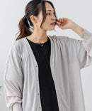 【fort point/フォートポイント】 Vネックオーバーサイズカーディガン UVカット 接触冷感zo