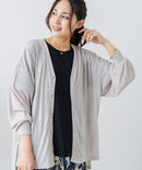 【fort point/フォートポイント】 Vネックオーバーサイズカーディガン UVカット 接触冷感zo