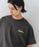 【BRKNHOME/ブロークンホーム】×【ZERO STAIN/ゼロステイン】【裾・袖ドローコードで変化】コラボTシャツ 汗染み防止 チェーン刺繍 オーバーサイズ