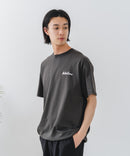 【BRKNHOME/ブロークンホーム】×【ZERO STAIN/ゼロステイン】【裾・袖ドローコードで変化】コラボTシャツ 汗染み防止 チェーン刺繍 オーバーサイズ