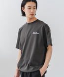 【BRKNHOME/ブロークンホーム】×【ZERO STAIN/ゼロステイン】【裾・袖ドローコードで変化】コラボTシャツ 汗染み防止 チェーン刺繍 オーバーサイズ