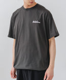【BRKNHOME/ブロークンホーム】×【ZERO STAIN/ゼロステイン】【裾・袖ドローコードで変化】コラボTシャツ 汗染み防止 チェーン刺繍 オーバーサイズ
