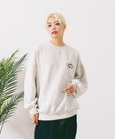 【UNDER WRAPS/アンダーラップス】裏起毛前後刺繍スウェットトレーナー zo