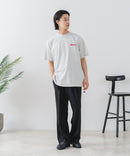 【BRKNHOME/ブロークンホーム】×【ZERO STAIN/ゼロステイン】【裾・袖ドローコードで変化】コラボTシャツ 汗染み防止 チェーン刺繍 オーバーサイズ