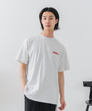【BRKNHOME/ブロークンホーム】×【ZERO STAIN/ゼロステイン】【裾・袖ドローコードで変化】コラボTシャツ 汗染み防止 チェーン刺繍 オーバーサイズ