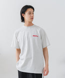 【BRKNHOME/ブロークンホーム】×【ZERO STAIN/ゼロステイン】【裾・袖ドローコードで変化】コラボTシャツ 汗染み防止 チェーン刺繍 オーバーサイズ