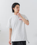 【BRKNHOME/ブロークンホーム】×【ZERO STAIN/ゼロステイン】【裾・袖ドローコードで変化】コラボTシャツ 汗染み防止 チェーン刺繍 オーバーサイズ