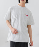 【BRKNHOME/ブロークンホーム】×【ZERO STAIN/ゼロステイン】【裾・袖ドローコードで変化】コラボTシャツ 汗染み防止 チェーン刺繍 オーバーサイズ