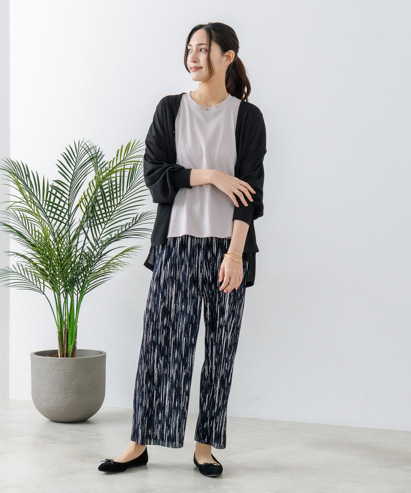 【fort point/フォートポイント】 Vネックオーバーサイズカーディガン UVカット 接触冷感zo