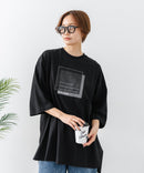 【C-FORTPOINT/フォートポイント】刺繍 7分袖チュニックTシャツ ❘ジーンズメイト公式オンラインショップ