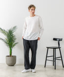 【BLUE STANDARD/ブルースタンダード】パフィースウェット バレルレッグパンツ ストレッチ 体型カバー 春服