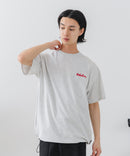 【BRKNHOME/ブロークンホーム】×【ZERO STAIN/ゼロステイン】【裾・袖ドローコードで変化】コラボTシャツ 汗染み防止 チェーン刺繍 オーバーサイズ