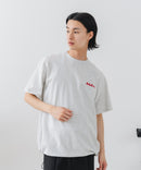 【BRKNHOME/ブロークンホーム】×【ZERO STAIN/ゼロステイン】【裾・袖ドローコードで変化】コラボTシャツ 汗染み防止 チェーン刺繍 オーバーサイズ