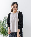 【fort point/フォートポイント】 Vネックオーバーサイズカーディガン UVカット 接触冷感zo