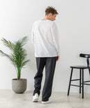 【BLUE STANDARD/ブルースタンダード】パフィースウェット バレルレッグパンツ ストレッチ 体型カバー 春服