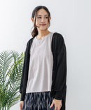 【fort point/フォートポイント】 Vネックオーバーサイズカーディガン UVカット 接触冷感zo