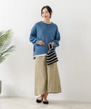 【C-FORT POINT/フォートポイント】カラーネップヤーン サイドボタンプルオーバー