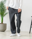 【BLUE STANDARD/ブルースタンダード】パフィースウェット バレルレッグパンツ ストレッチ 体型カバー 春服