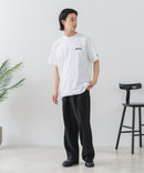 【BRKNHOME/ブロークンホーム】×【ZERO STAIN/ゼロステイン】【裾・袖ドローコードで変化】コラボTシャツ 汗染み防止 チェーン刺繍 オーバーサイズ