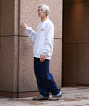 VISION ヴィジョン バック プリント バック 刺繡 裏毛 クルー ネック トレーナー