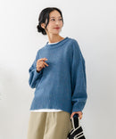 【C-FORT POINT/フォートポイント】カラーネップヤーン サイドボタンプルオーバー