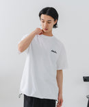 【BRKNHOME/ブロークンホーム】×【ZERO STAIN/ゼロステイン】【裾・袖ドローコードで変化】コラボTシャツ 汗染み防止 チェーン刺繍 オーバーサイズ