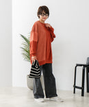 【C-FORT POINT/フォートポイント】コーデュロイ ワッフル 切り替え チュニック